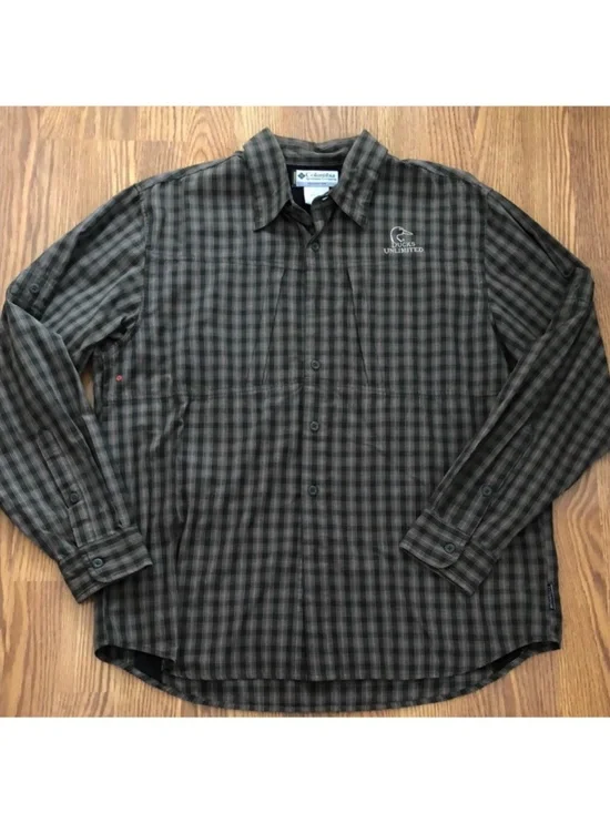 Columbia Ducks Unlimited Men's Plaid Shirt size large - Picture 1 of 10